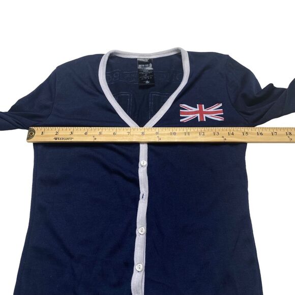 Dr. Who Call Box Phone Booth Lightweight Cardigan Blue Sz S - Picture 4 of 8